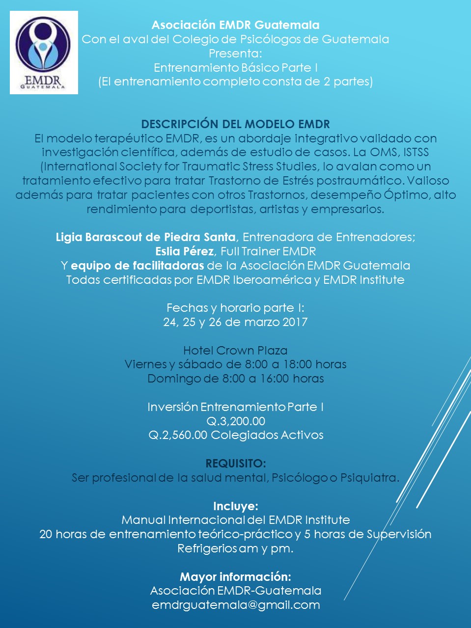 Entrenamiento Básico – parte I